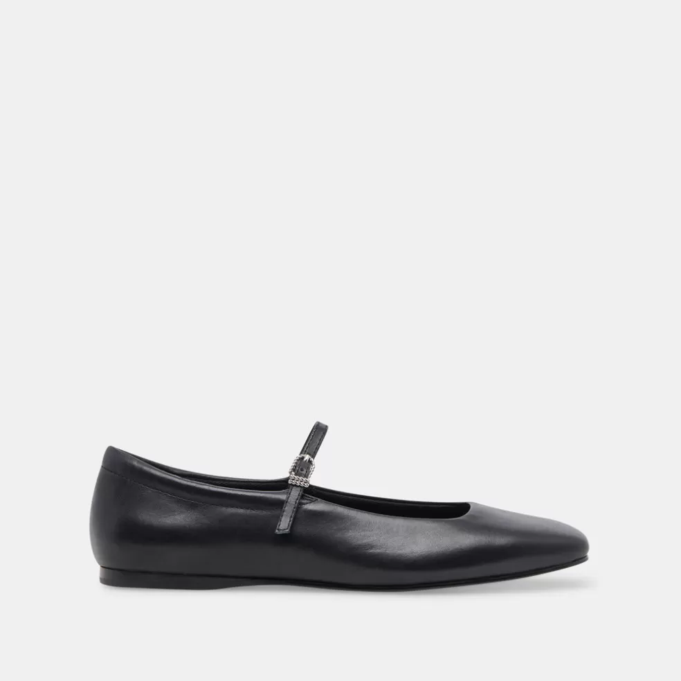 DOLCE VITA Reyes Ballet Flats Black Leather