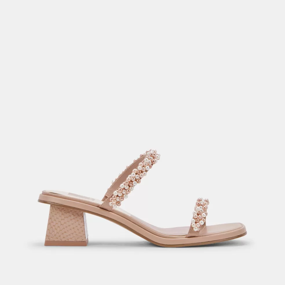 DOLCE VITA River Pearl Heels Blush Multi Pearls