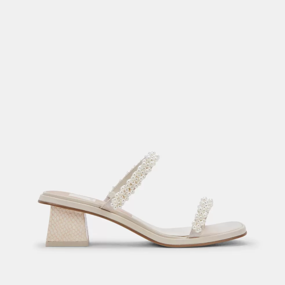 DOLCE VITA River Pearl Heels Vanilla Pearls
