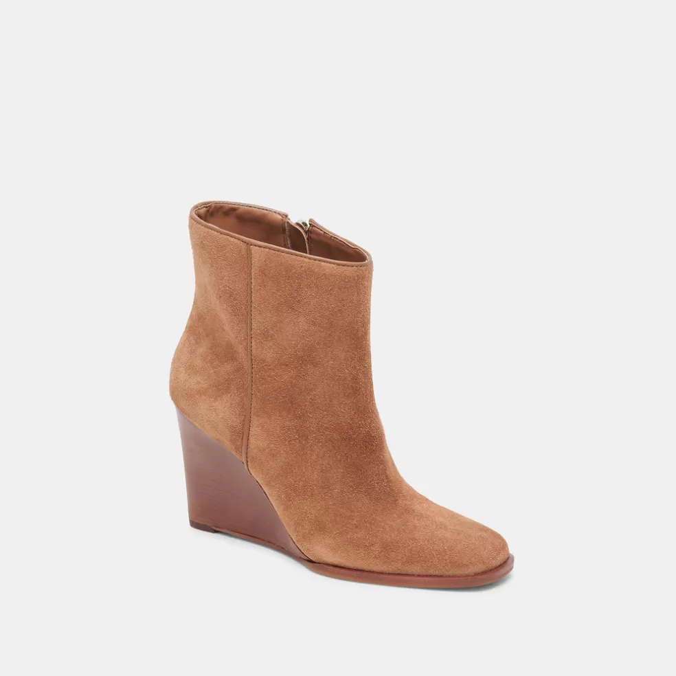 DOLCE VITA Susann Wide Booties Chestnut Suede
