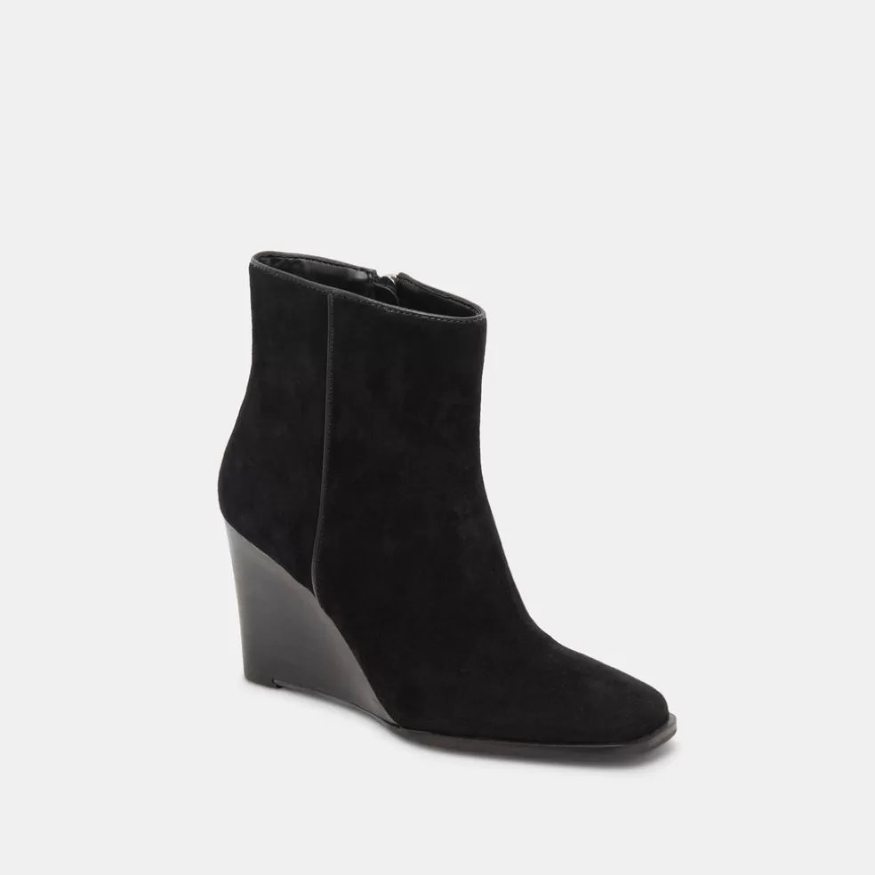 DOLCE VITA Susann Wide Booties Onyx Suede