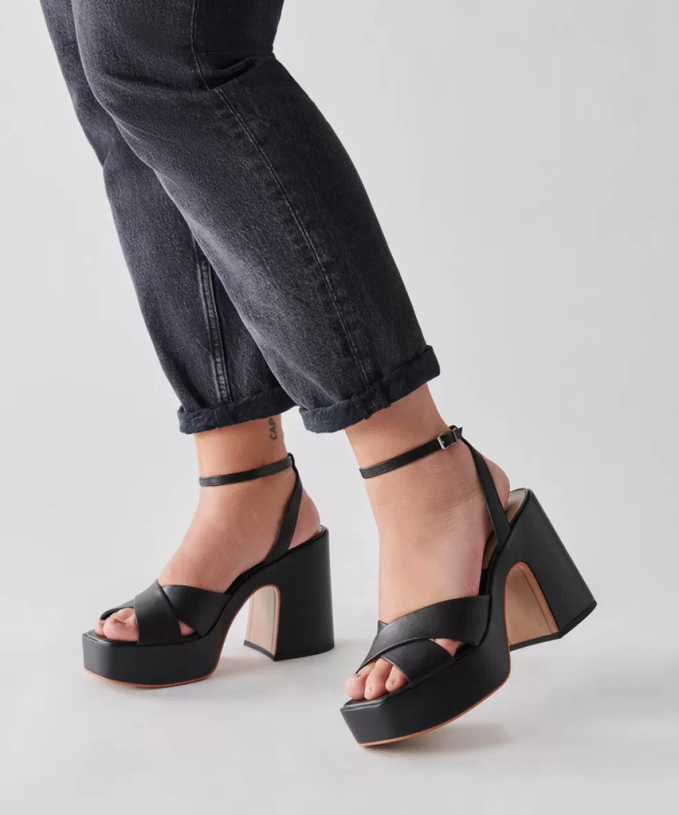 DOLCE VITA Wessi Heels Black Leather