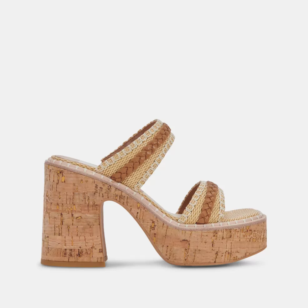 DOLCE VITA Whim Heels Honey Raffia