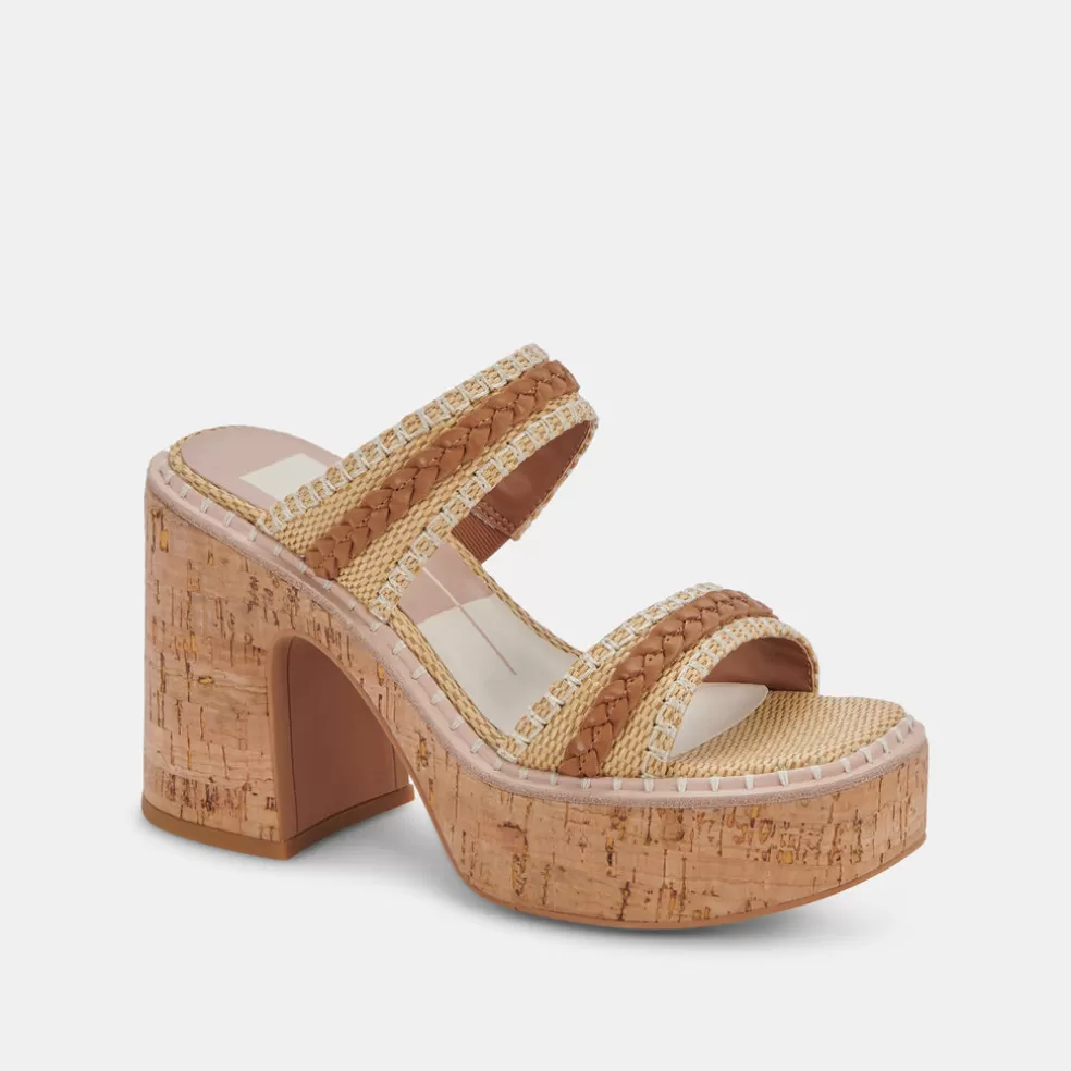 DOLCE VITA Whim Heels Honey Raffia