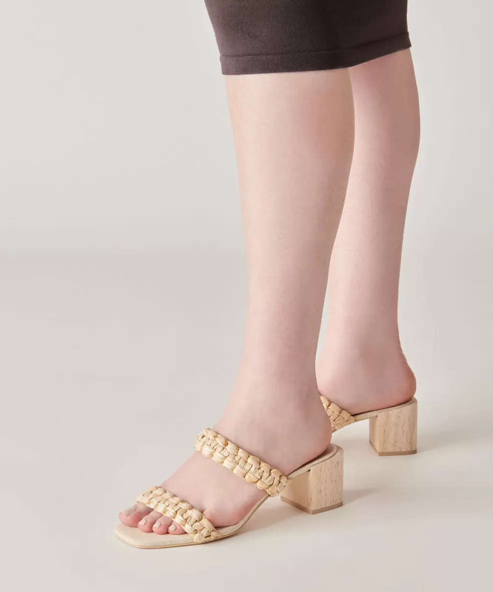 DOLCE VITA Zeno Sandals Lt Natural Raffia