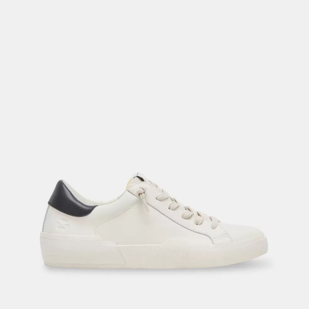 DOLCE VITA Zina Foam 360 Sneakers White Black Recycled Leather