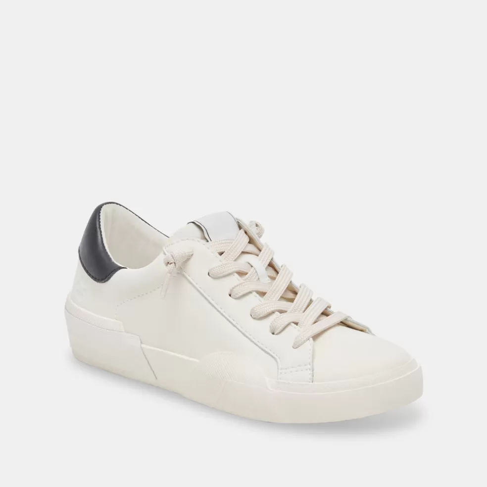 DOLCE VITA Zina Foam 360 Sneakers White Black Recycled Leather