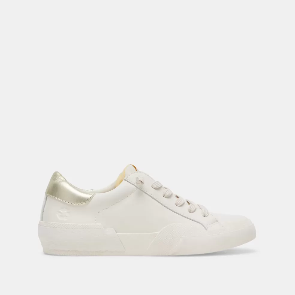 DOLCE VITA Zina Foam 360 Sneakers White Gold Recycled Leather