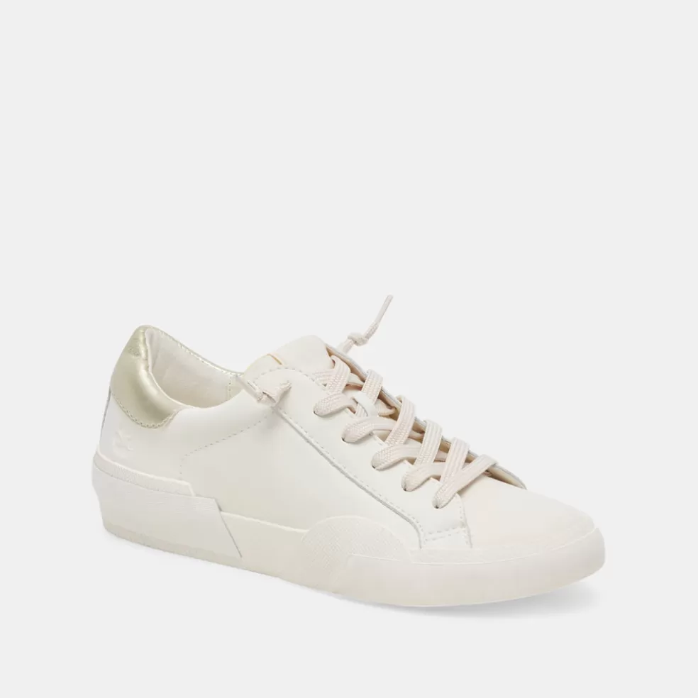 DOLCE VITA Zina Foam 360 Sneakers White Gold Recycled Leather