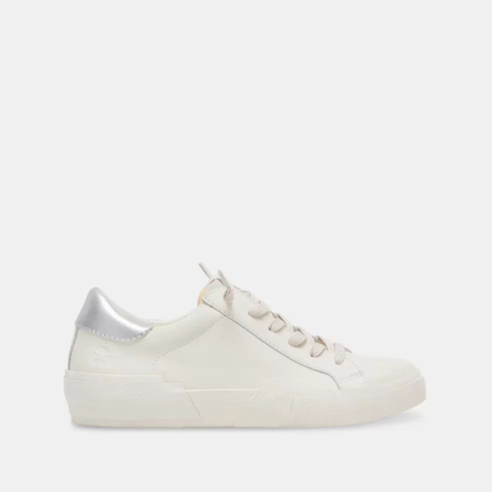 DOLCE VITA Zina Foam 360 Sneakers White Silver Recycled Leather