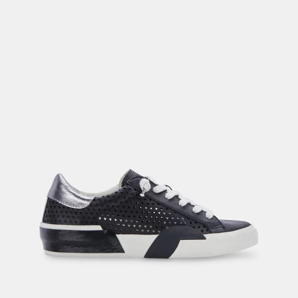 DOLCE VITA Zina Perforated Sneakers Black Perforated Leather