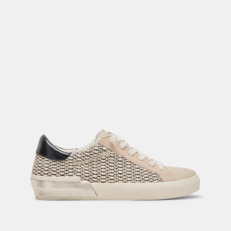 DOLCE VITA Zina Sneakers Black Natural Raffia