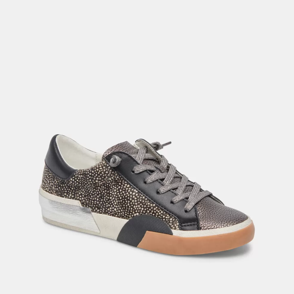 DOLCE VITA Zina Sneakers Black Spotted Calf Hair