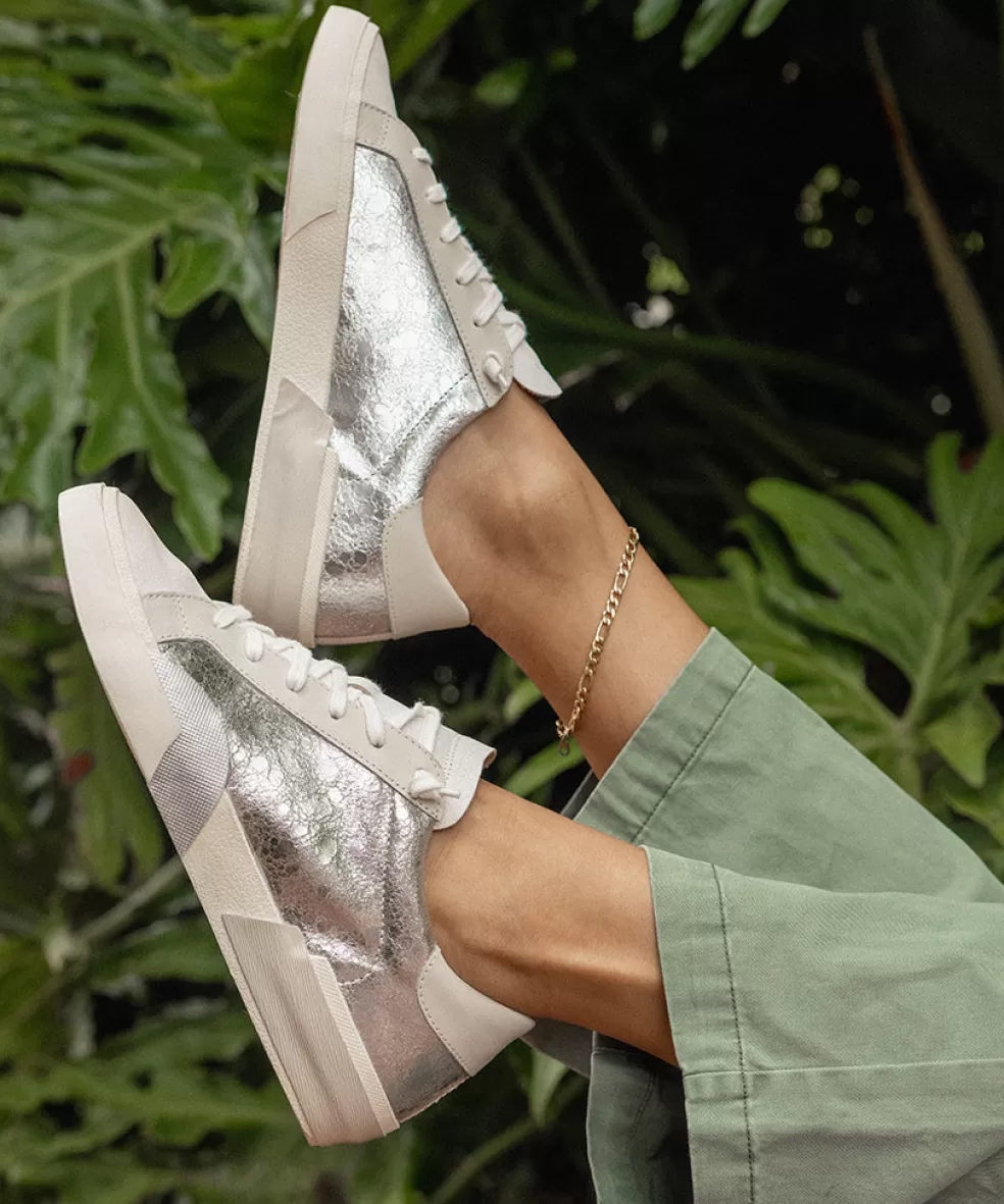DOLCE VITA Zina Sneakers Chrome Distressed Leather