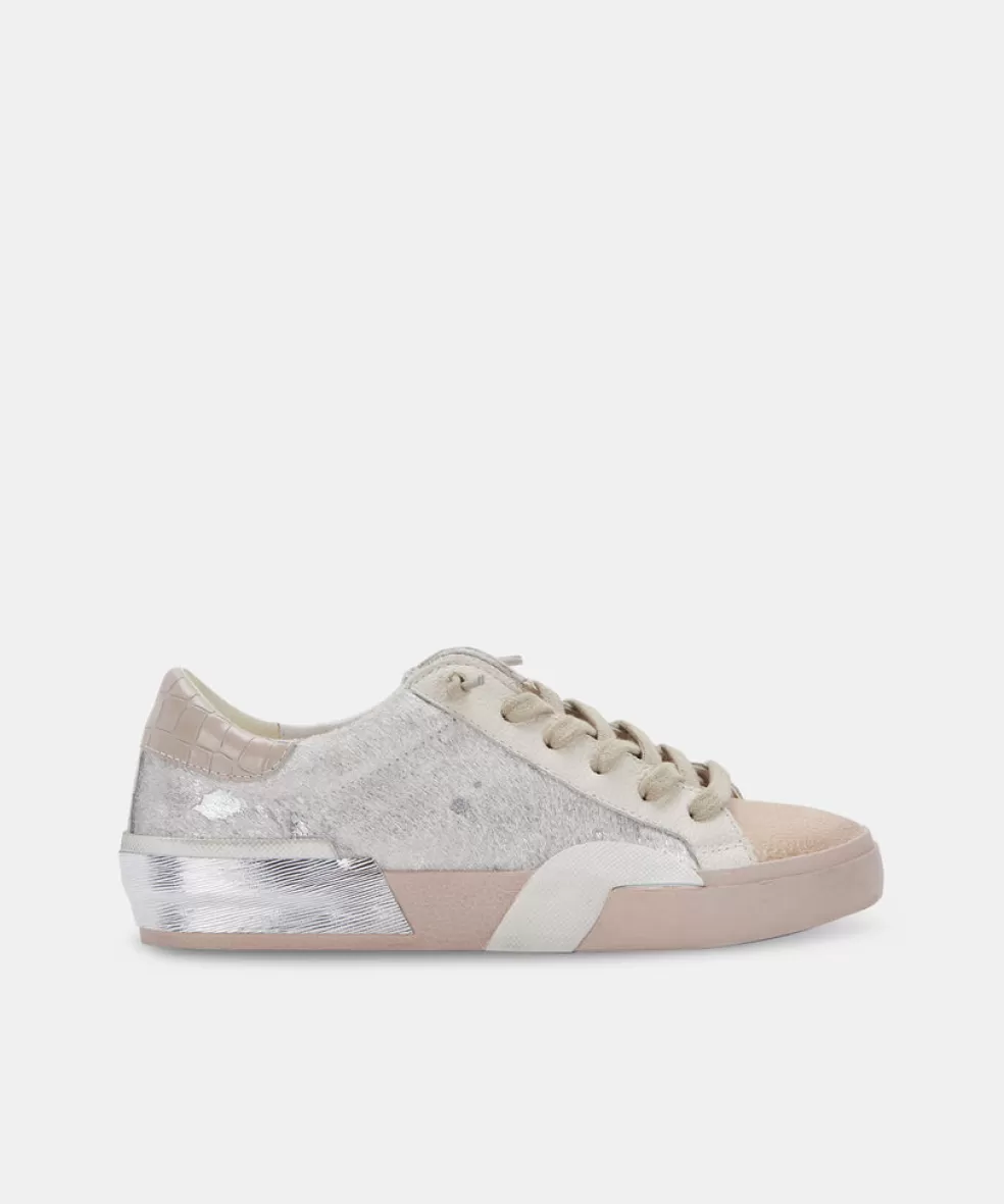 DOLCE VITA Zina Sneakers Dune Metallic Calf Hair