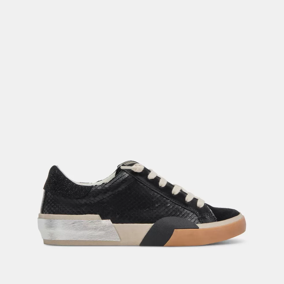DOLCE VITA Zina Sneakers Onyx Embossed Leather