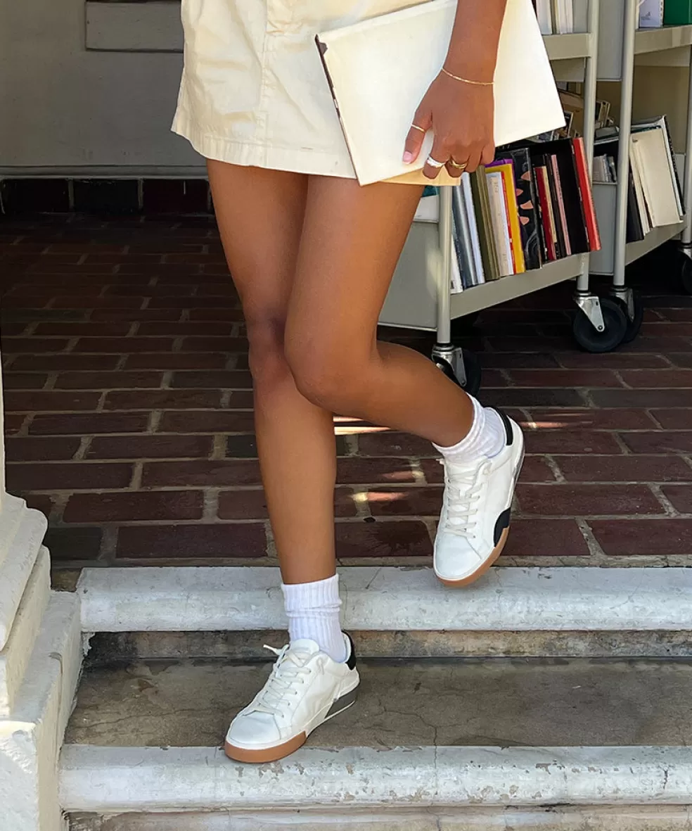 DOLCE VITA Zina Sneakers White Black Leather