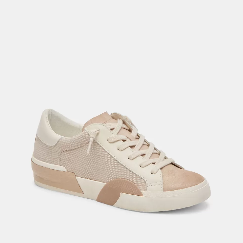 DOLCE VITA Zina Sneakers White Dune Embossed Leather