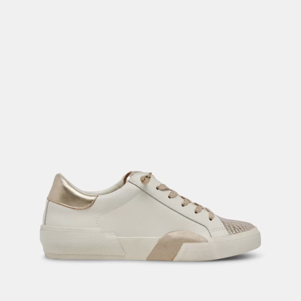 DOLCE VITA Zina Sneakers White Gold Leather