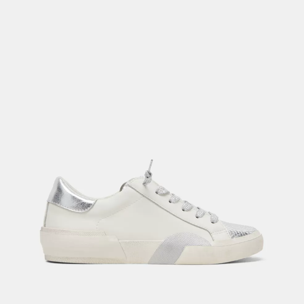 DOLCE VITA Zina Sneakers White Silver Leather