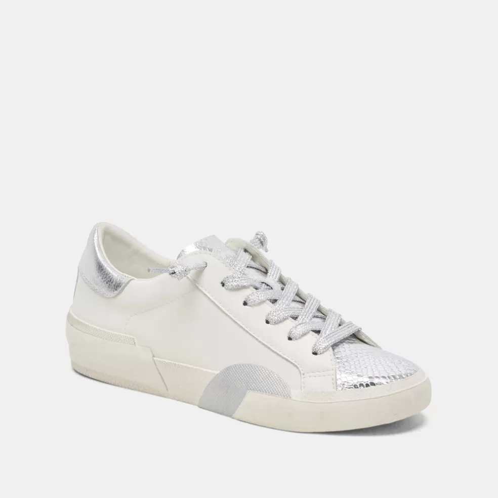 DOLCE VITA Zina Sneakers White Silver Leather